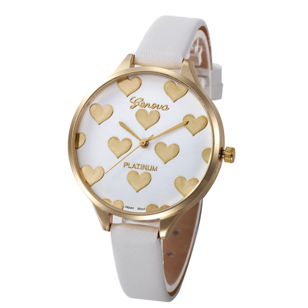 Women's WhiteHeart Watch Valentines Day Gift